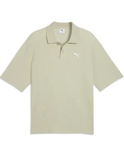 PUMA – POLO GRIGIA  WARDROBE ESS BOXY WAFFLE DA UOMO, 634362-61