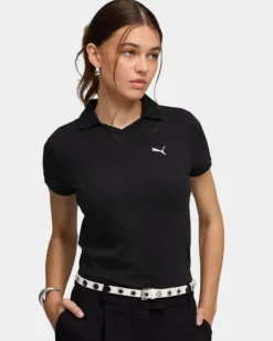 PUMA - POLO NERA  ESSENTIAL BABY  DA DONNA, 693848-01