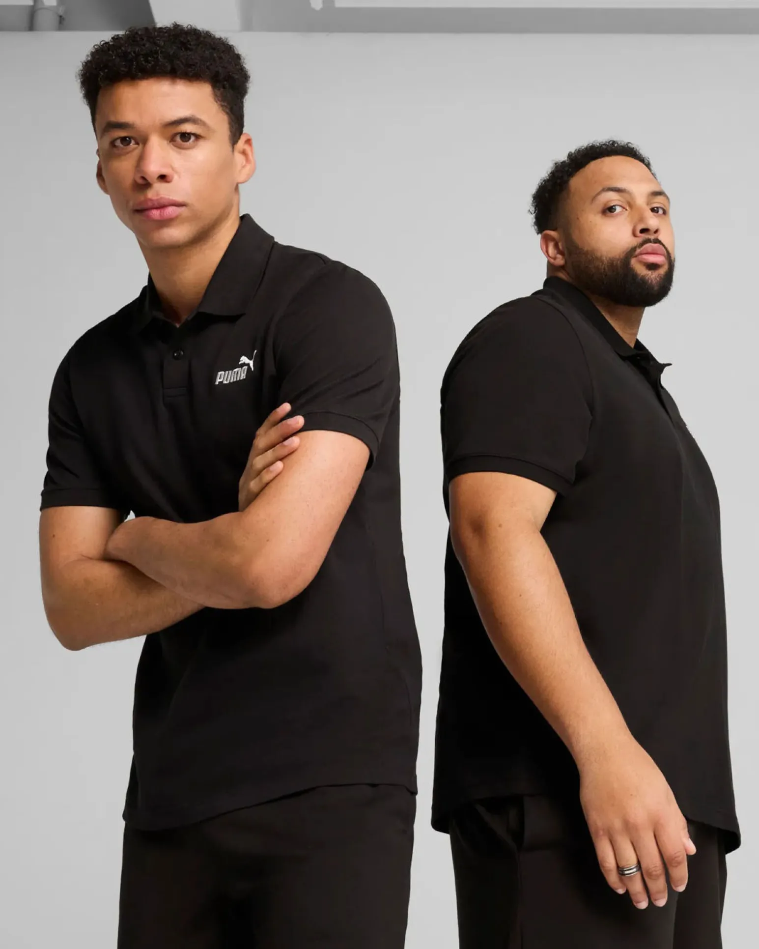 PUMA - POLO NERA ESSENTIAL N.1 LOGO PIQUE TU DA UOMO - 682552-01