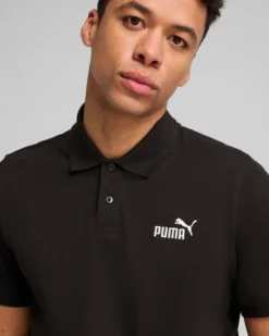 PUMA - POLO NERA ESSENTIAL N.1 LOGO PIQUE TU DA UOMO - 682552-01