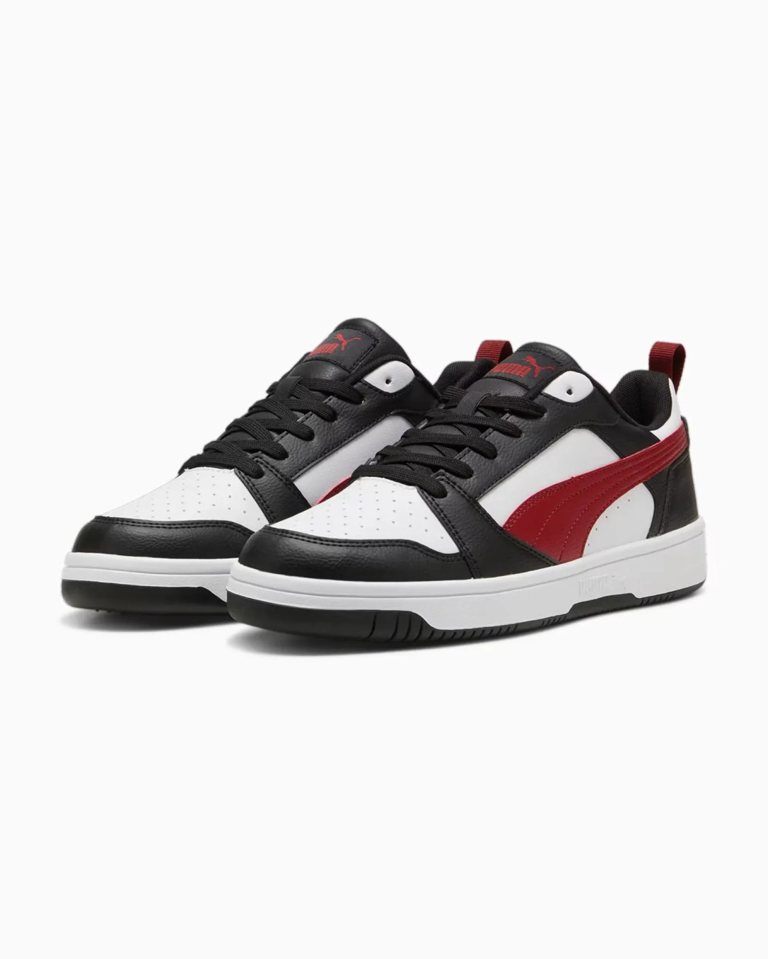 PUMA REBOUND V6 LOW - SCARPA BIANCA, ROSSA E NERA DA UOMO - 392328-30
