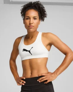 PUMA -REGGISENO SPORTIVO BIANCO 4KEEPS BRA DA DONNA, 526960-52