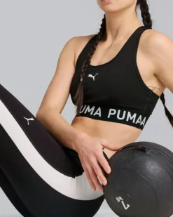 PUMA -REGGISENO SPORTIVO NERO 4KEEPS ELASTICIZZATO, 526962-01
