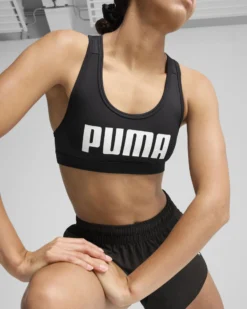 PUMA -REGGISENO SPORTIVO NERO 4KEEPS BRA DA DONNA, 526960-01
