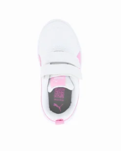 PUMA - SCARPA COURTFLEX V3 V PS BIANCA E ROSA DA BAMBINA, NUMERATA 28/35 - 397642-09