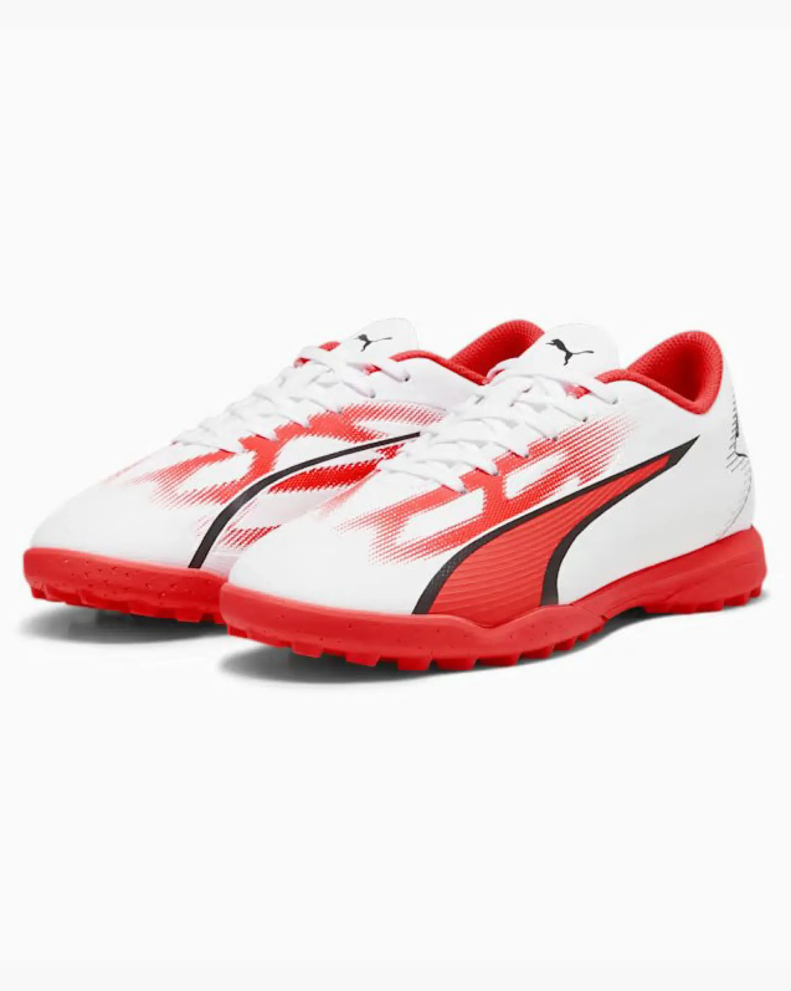 PUMA - Scarpa da calcetto bianca e rossa, numerata 35/38,5 - ULTRA PLAY TT JR