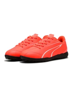 PUMA - SCARPA DA CALCETTO JUNIOR ROSSO FLUO  E BIANCHE  VITORIA TT JR DAL 28 AL 38,5   107487-11