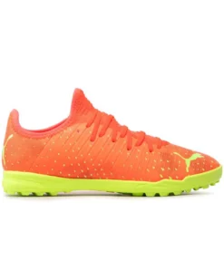 PUMA - Scarpa da calcetto rossa e gialla, numerata 30/38,5 - FUTURE Z 4.4 TT JR