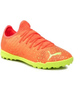 PUMA - Scarpa da calcetto rossa e gialla, numerata 30/38,5 - FUTURE Z 4.4 TT JR