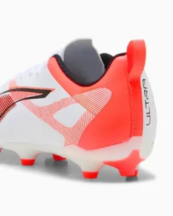 PUMA - SCARPA DA CALCIO ULTRA 5 PLAY FG/AG JUNIOR BIANCA E ROSSA,  NUMERATA 33/38% - 108170-01