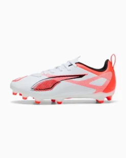 PUMA - SCARPA DA CALCIO ULTRA 5 PLAY FG/AG JUNIOR BIANCA E ROSSA, NUMERATA 33/38% - 108170-01