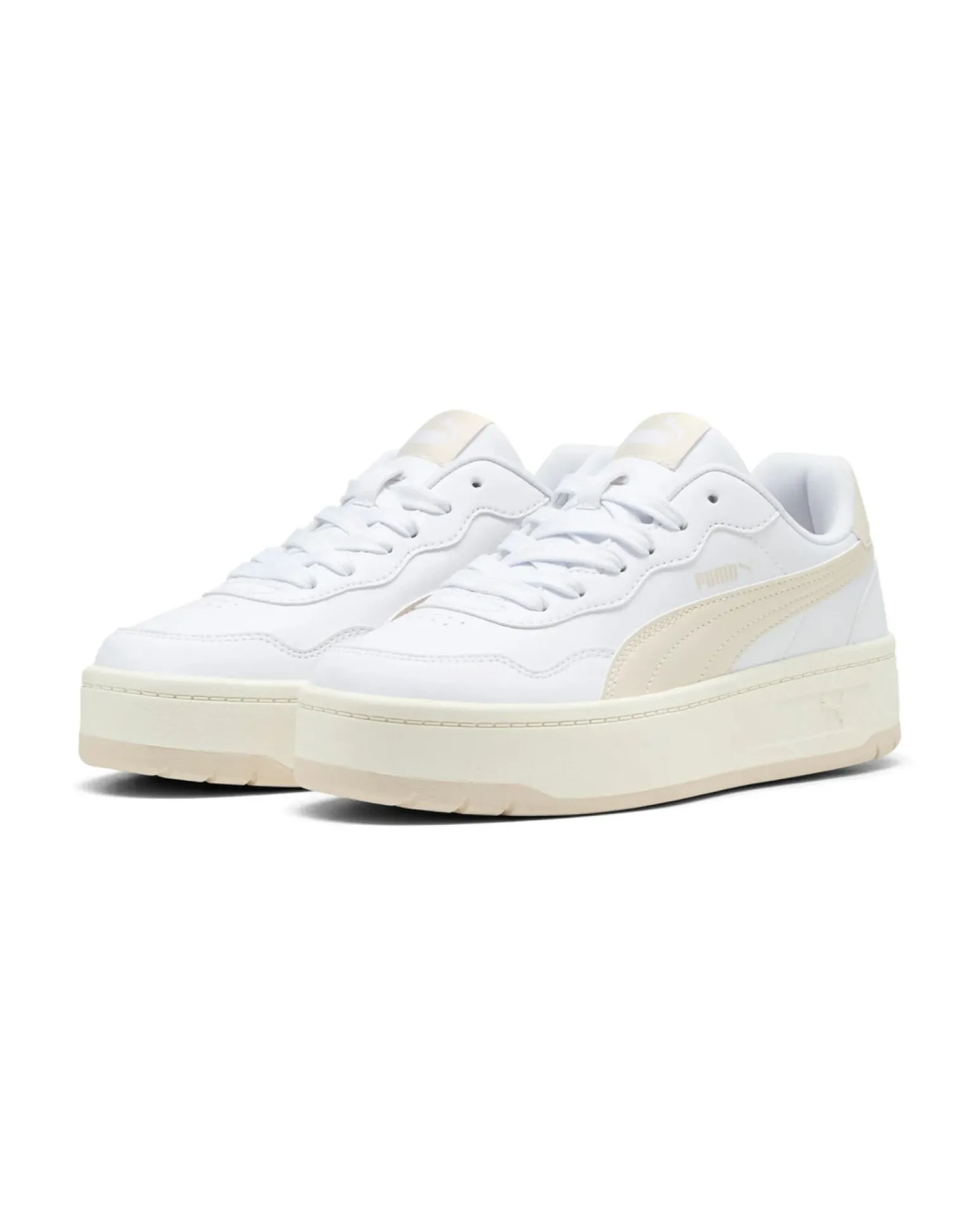 PUMA - Scarpa da donna bianca con dettagli avorio - COURT LALLY SKYE
