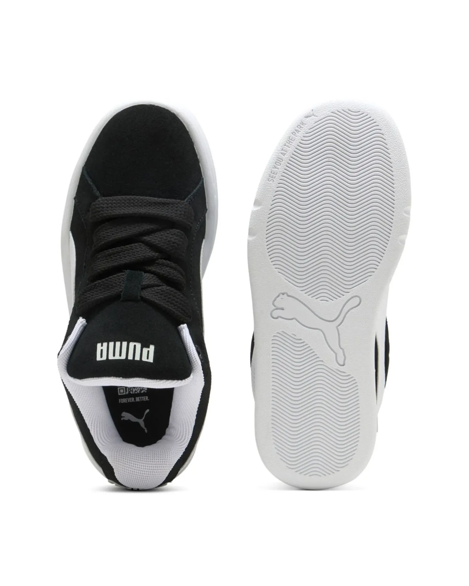 PUMA - Scarpa da ragazzo nera con dettagli bianchi - PARK LIFESTYLE EASY SD JR
