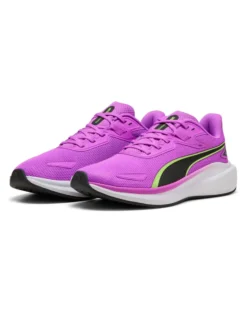 PUMA - SCARPA DA RUNNING DONNA VIOLA, NERA E GIALLO FLUO SKYROCKET LITE  379437-34