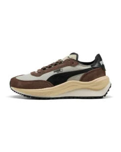 PUMA - Scarpa da uomo beige/marrone con dettagli crema e nero -  RIDER ELITE WINTER