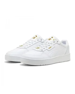 PUMA - SCARPA DA UOMO BIANCA COURT CLASSIC LUX - 395019-01