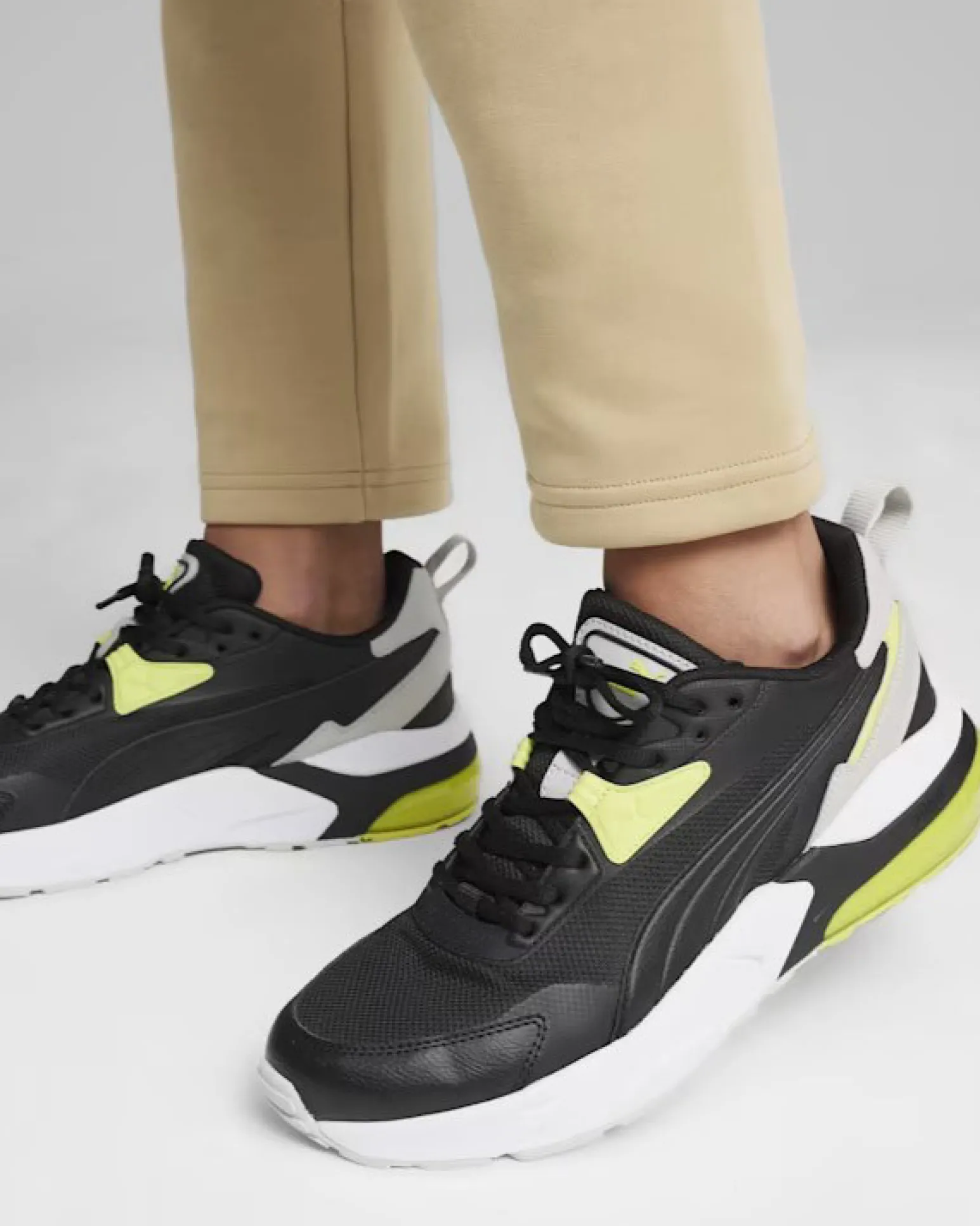 PUMA - SCARPA DA UOMO NERA/LIME VIS2K - 392318-17