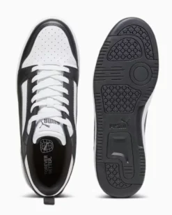 PUMA - SCARPA DA UOMO REBOUND V6 LOW WHITE-BLACK-WHITE - 392328-01