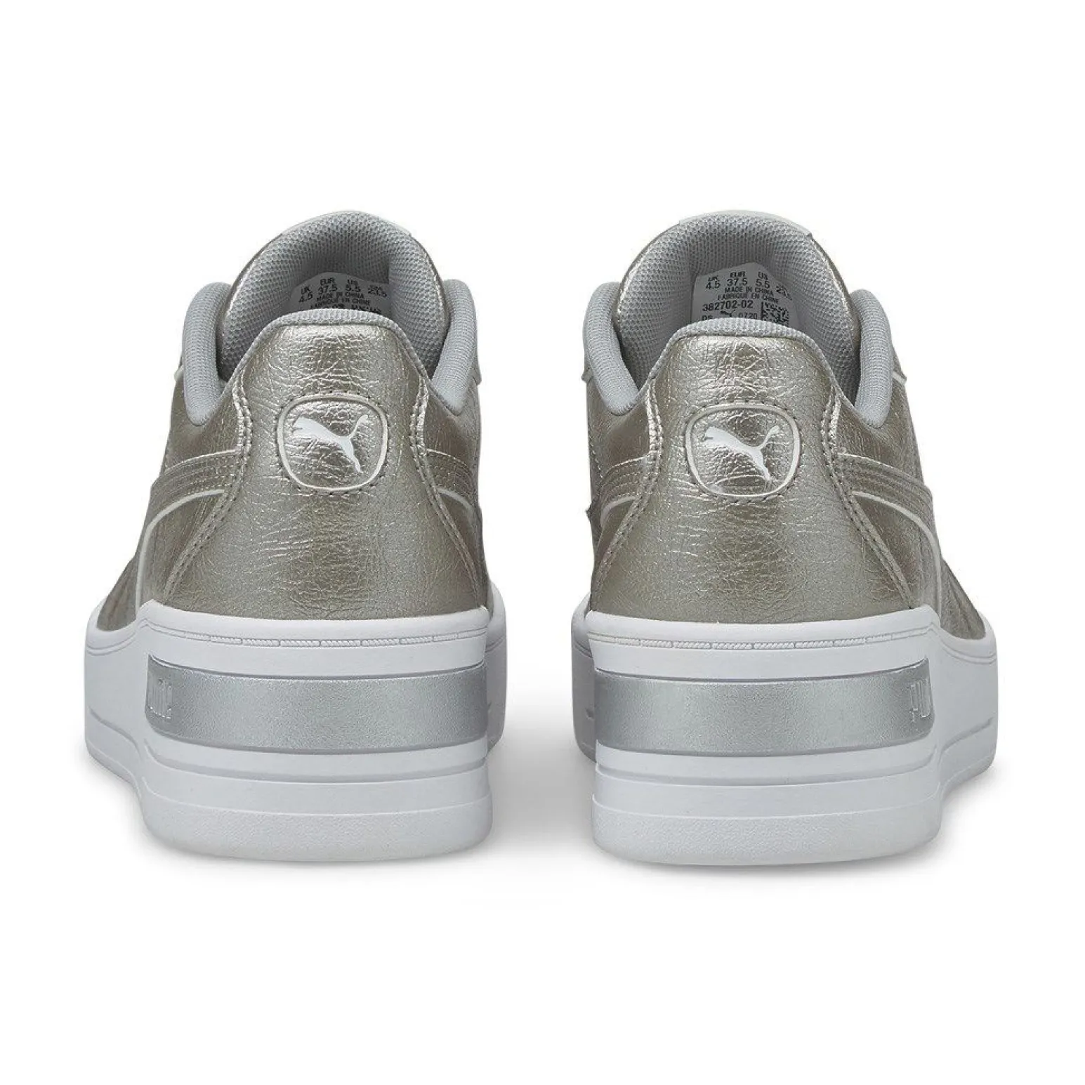 PUMA - SCARPA SKYE WEDGE METALLIC SILVER - 38270202