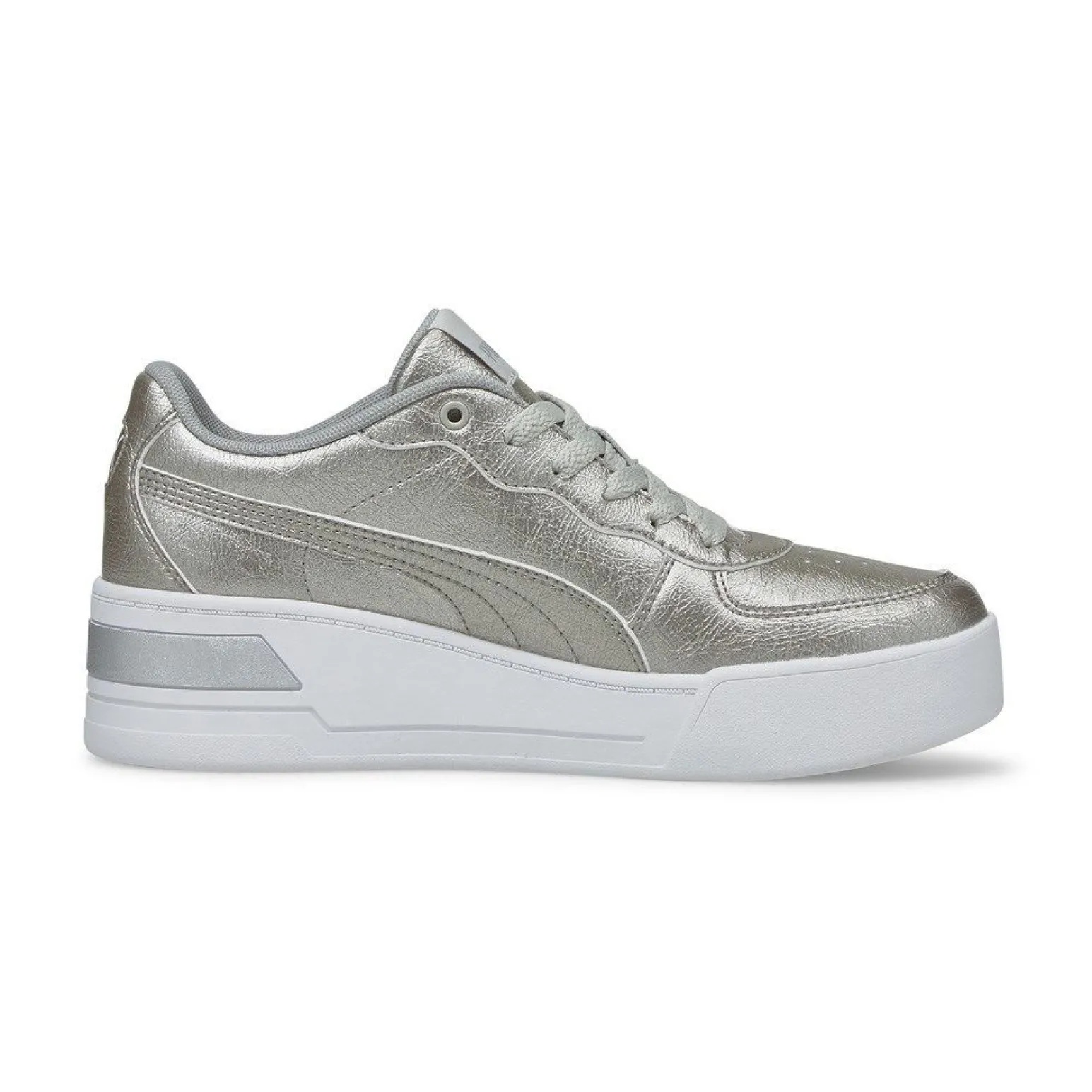 PUMA - SCARPA SKYE WEDGE METALLIC SILVER - 38270202