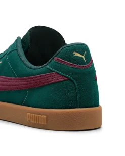 PUMA - Scarpa verde scuro con dettagli bordeaux - PUMA CLUB II ERA SUEDE