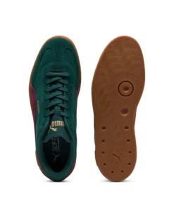 PUMA - Scarpa verde scuro con dettagli bordeaux - PUMA CLUB II ERA SUEDE