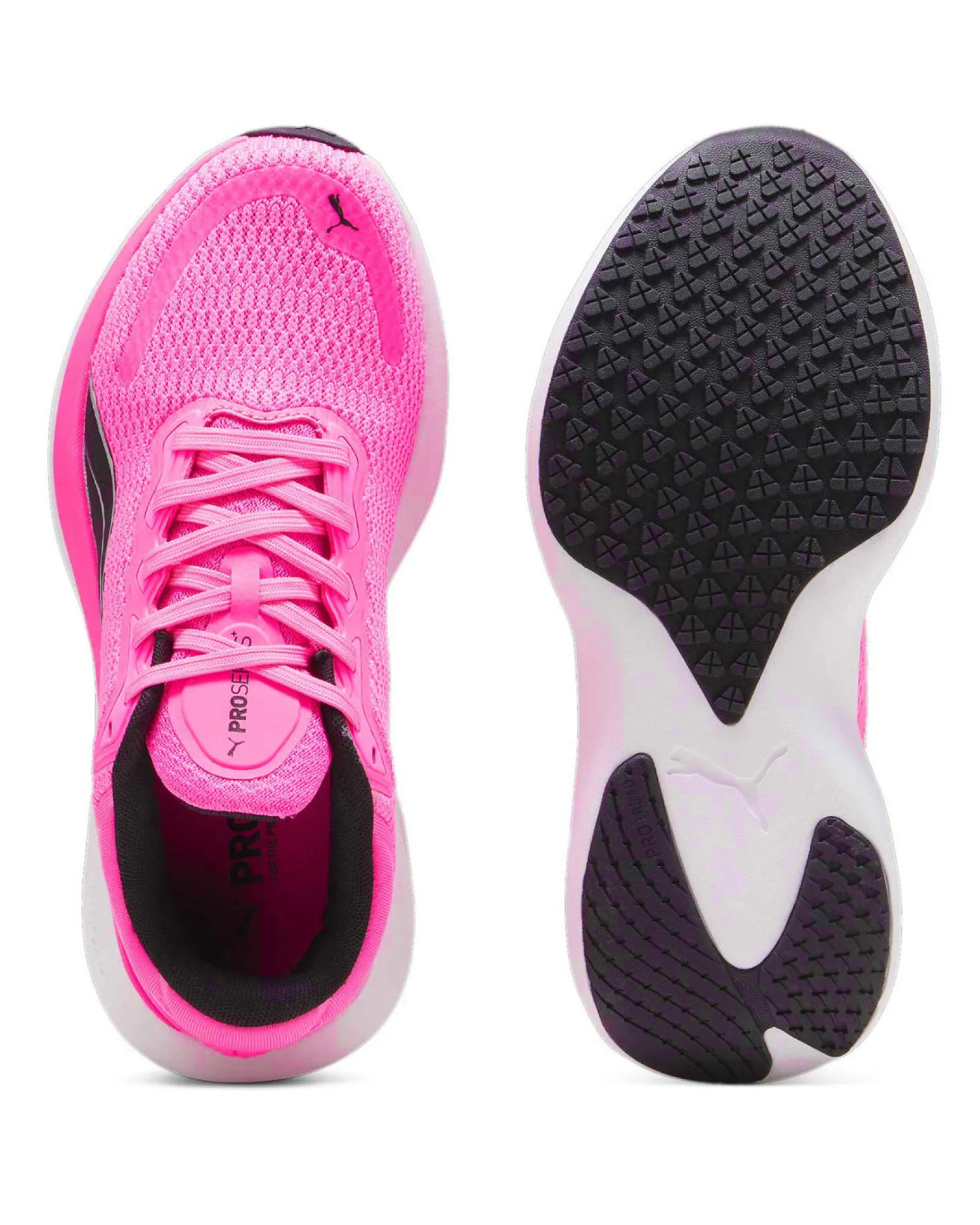 PUMA SCEND PRO - SCARPA DA RUNNING FUXIA FLUO CON DETTAGLI NERI DA DONNA, 378776-20