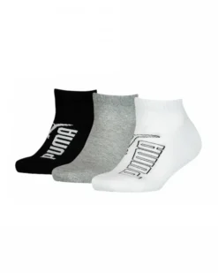 PUMA - Set 3 paia calzini nero grigio e bianco, numerata 27/38