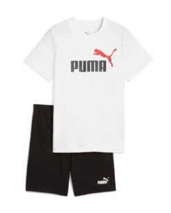 PUMA - SET SHORT+T-SHIRT BIANCA E NERA ESS 2 COLOR NO.1 JUNIOR - 686298-02