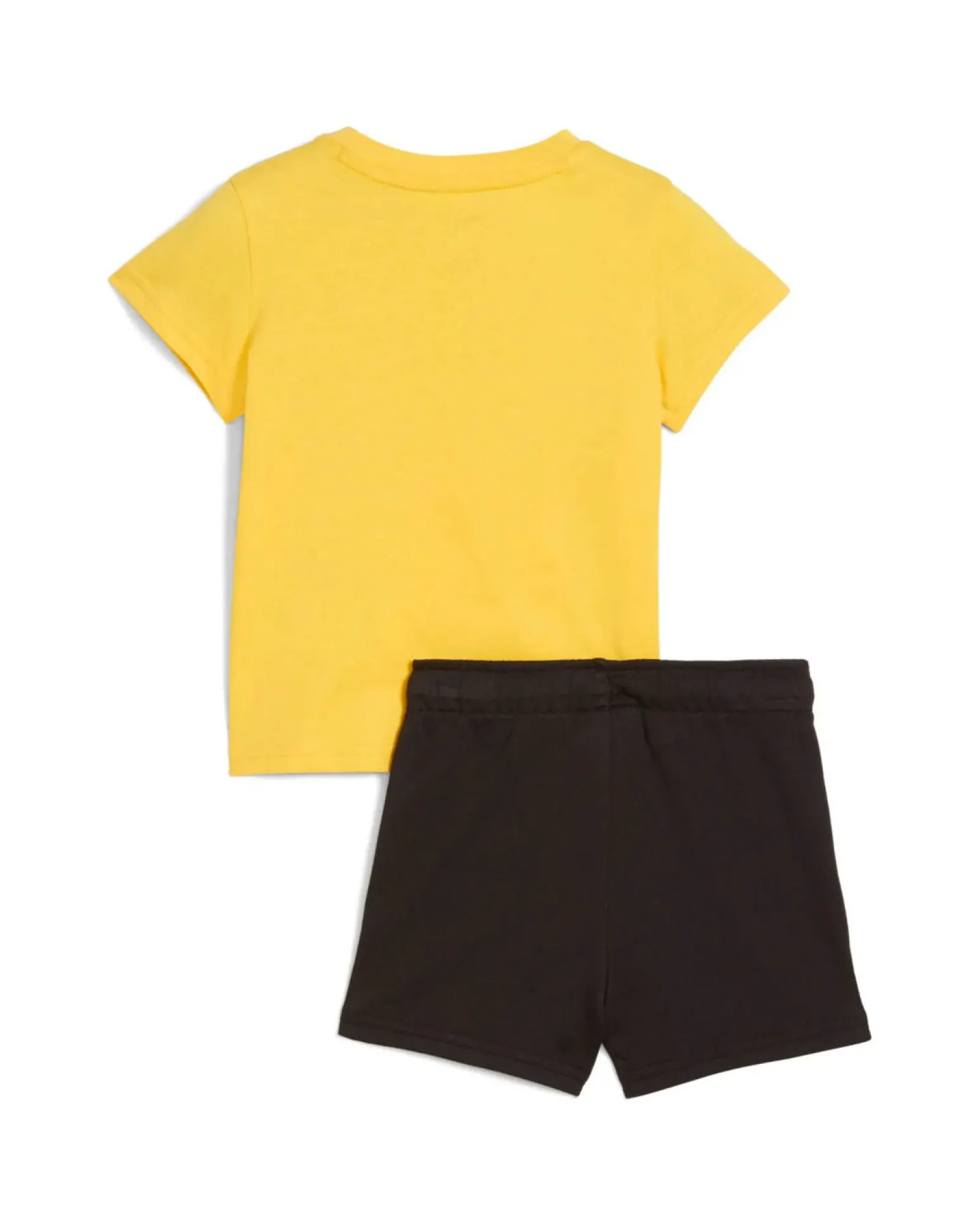 PUMA - SET SHORT+ T-SHIRT GIALLA E NERA BABY ( 6 MESI - 4 ANNI)MINICATS ESSENTIALS, 686285-55