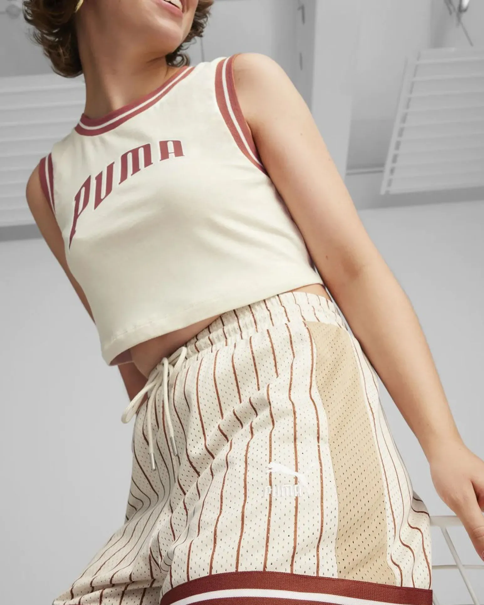 PUMA - SHORT BEIGE DA DONNA T7 FANBASE