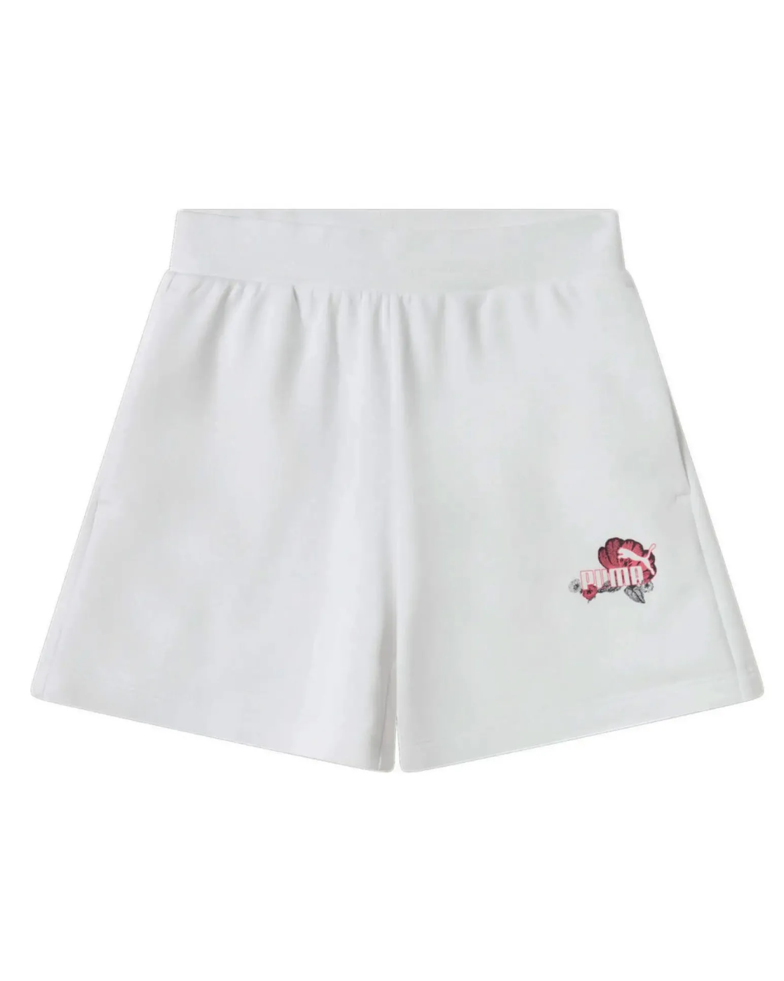 PUMA - SHORT BIANCO ESSENTIAL +FLORAL 5" TR DA DONNA, 689045-02