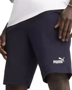 PUMA - SHORT BLU ESSENTIAL N. 1 LOGO JSY 10" DA UOMO,  682600-16