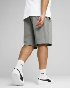 PUMA - SHORT GRIGIO ESSENTIAL N. 1 LOGO JSY 10" DA UOMO,  682600-03