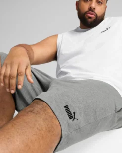 PUMA - SHORT GRIGIO ESSENTIAL N. 1 LOGO JSY 10