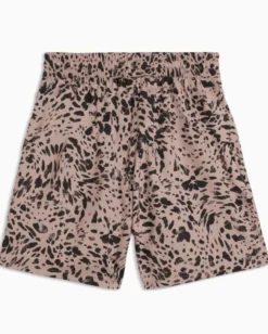 PUMA - SHORT LEOPARDATO MARRONE E NERO  ESSENTIAL GRAPHIC ANIMAL HIGH   DA DONNA, 691823-88