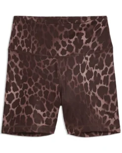 PUMA - SHORT MACULATO MARRONE E NERO ESSENTIAL SPOTTED HAZE DA DONNA, 528513-13