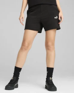 PUMA - SHORT NERO  ESSENTIAL GRAPHIC ANIMAL 5"  DA DONNA, 688535-01