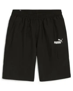 PUMA - SHORTS NERO DA UOMO CON TASCA LATERALE CARGO SHORTS  679731-01