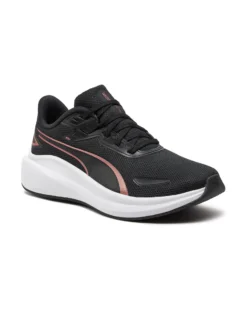 PUMA  SKYROCKET- Scarpa da running nera bianca e rose golde