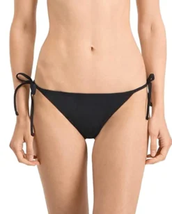 PUMA - Slip bikini nero con allacciatura laterale