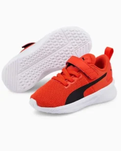 PUMA - Sneaker da bambino arancione e nera con strappo, numerata 20/27 - FLYER RUNNER V INF