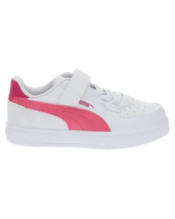 PUMA - Sneaker da bambino bianca e rosa con strappo, numerata 28/35 - CAVEN 2.0 AC PS