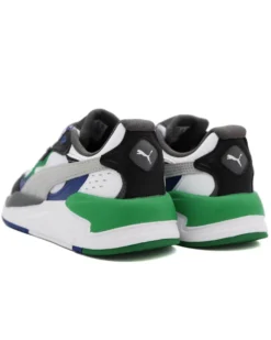PUMA - Sneaker da ragazzo bianca e nera con dettagli colorati, numerata 36/39 - X RAY SPEED JR