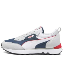 PUMA - Sneaker da uomo grigia e blu con dettagli bianchi - RIDER FV