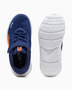PUMA - SNEAKER JUNIOR FLEXFOCUS LITE MODERN PS BLU E ARANCIONE, NUMERATA DAL 28 AL 35, 401519-25