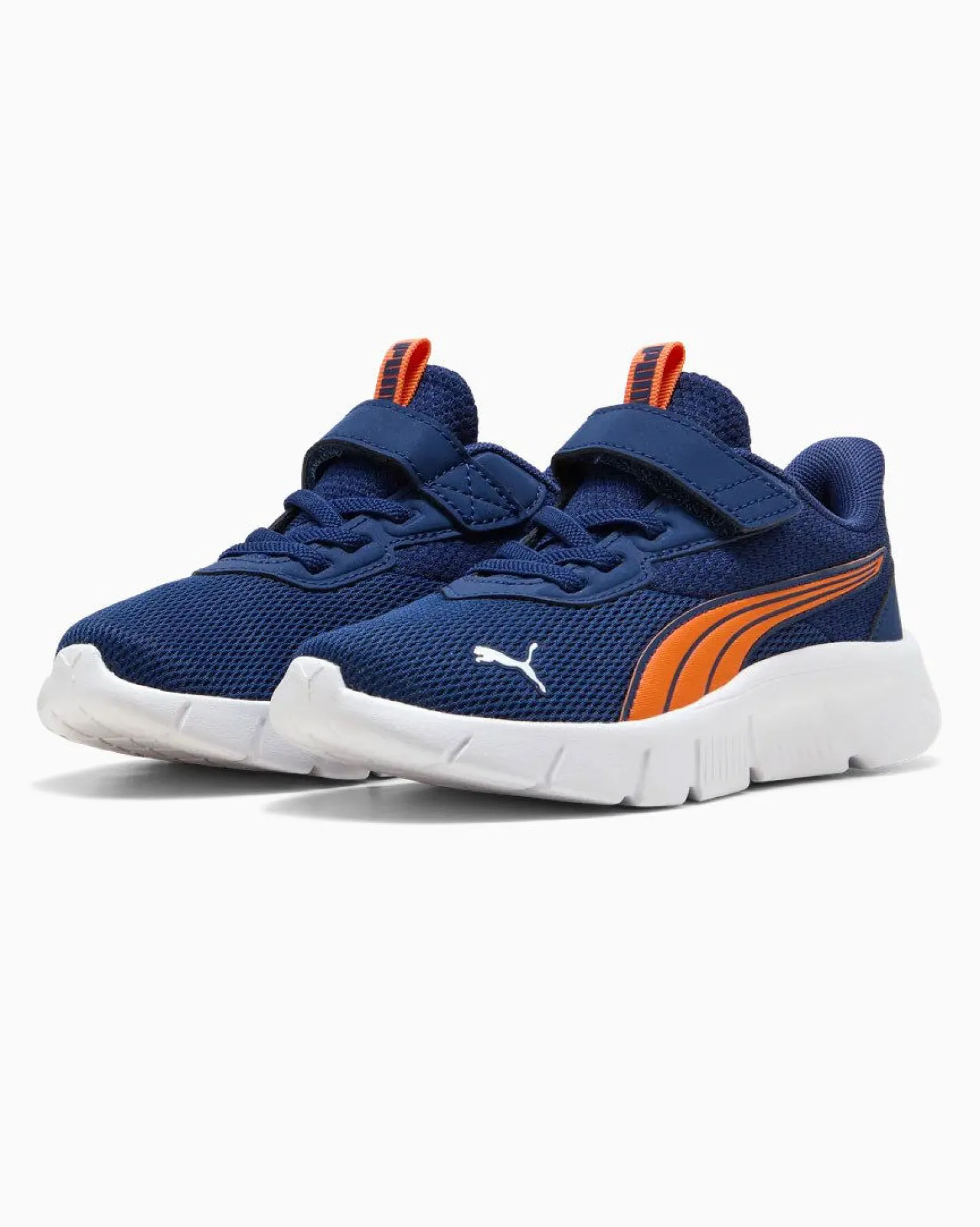 PUMA - SNEAKER JUNIOR FLEXFOCUS LITE MODERN PS BLU E ARANCIONE, NUMERATA DAL 28 AL 35, 401519-25