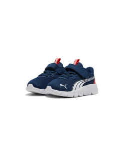 PUMA - SNEAKER KIDS FLEXFOCUS MODERN AC+ TD BLU CON DETTAGLI BIANCHI E ROSSI, NUMERATA 20/27,  311523-17