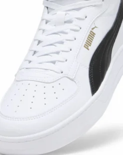 PUMA - Sneakers alta da uomo bianca e nera con logo oro - SHUFFLE MID
