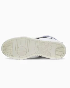 PUMA - Sneakers alta da uomo in VERA PELLE bianca e nera con dettagli oro - RBD GAME